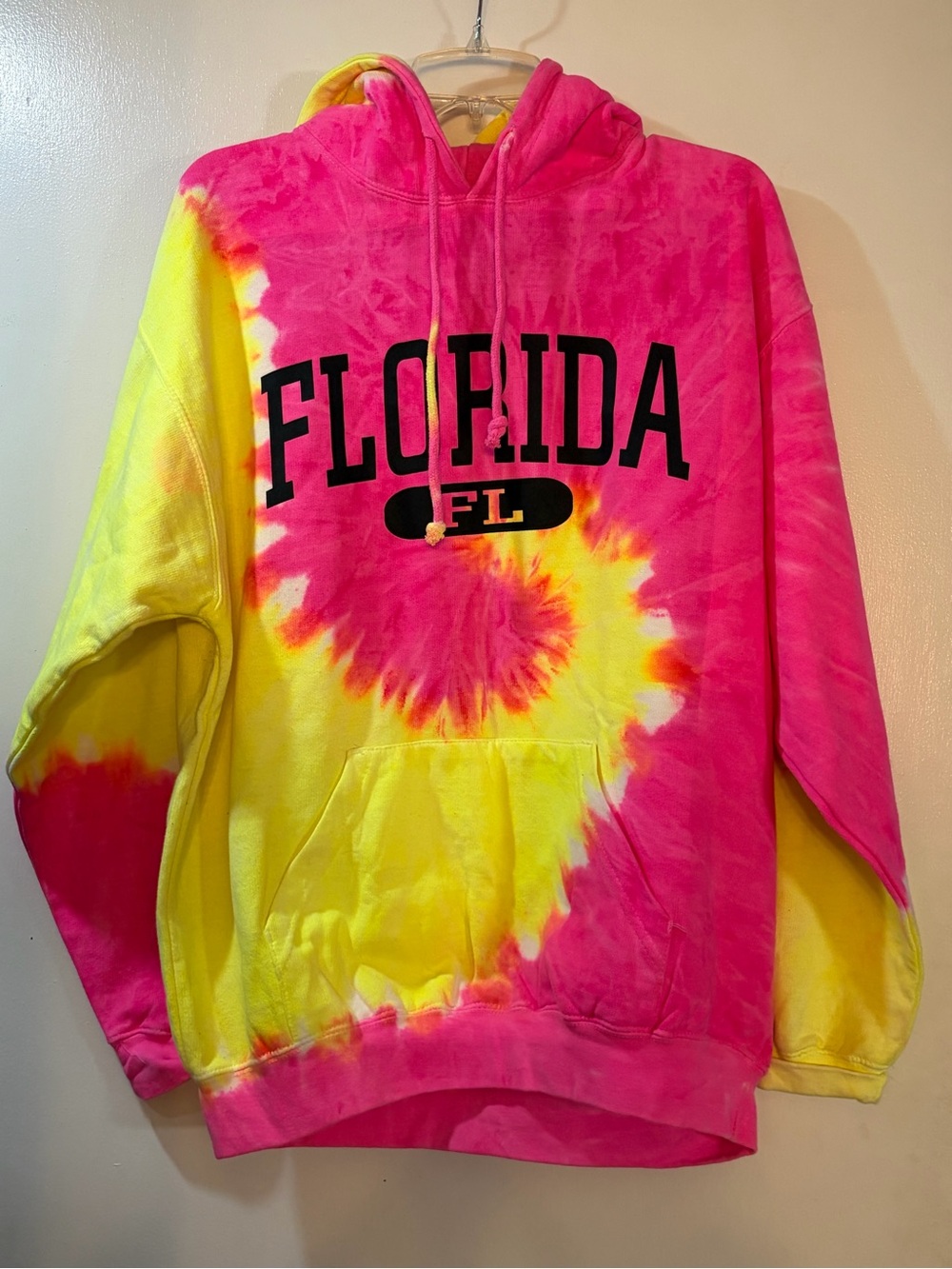 Exist Florida Tie-Dye Hoodie Adult Unisex Sz Large